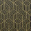 Papel pintado autoadhesivo geométrico hexagonal dorado y negro 1