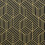Papel pintado autoadhesivo geométrico hexagonal dorado y negro 2