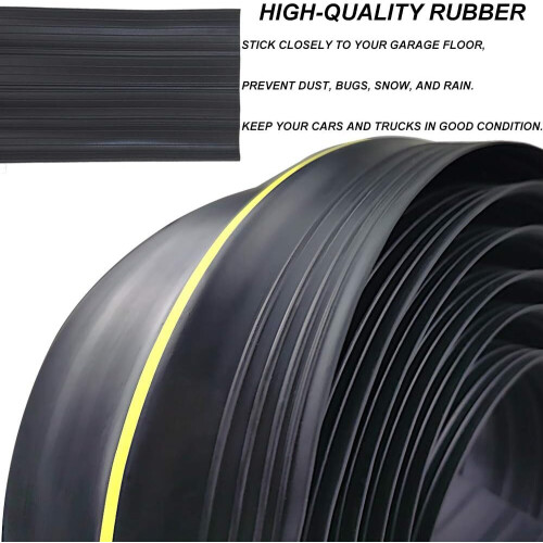 Garagedeurrubber 3m, weerbestendige rubberen strip