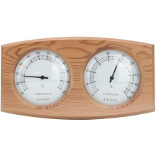 Saunan lämpömittari 2 in 1 Wood Thermo Hygrometrinen lämpömittari