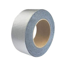 Butyltape 5 cm x 1,0 mm x 5 m Ducttape voor buizen, dakbedekking, plaatwerk, industrieel, scheurbestendig aluminiumfolietape