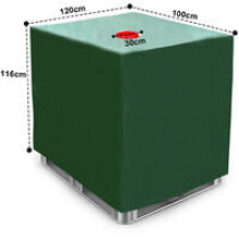 IBC Tank Abdeckplane für 1000L IBC Container, 116x100x12cm