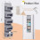 Hanging wardrobe Organizer Hinged door Storage 2