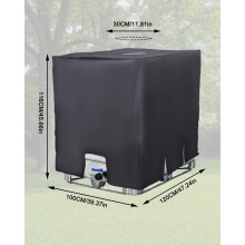 Abdeckung für 1000L IBC Tank, Wassertankabdeckung, Anti-UV