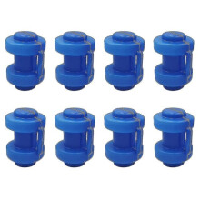 8er-Pack Trampolin-Abdeckungen, 25 mm Kunststoff-Trampolin-Schutzabdeckungen