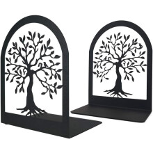Dekorative Buchstützen „Baum des Lebens“, stabile Buchstützen aus Metall