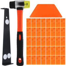 Laminatboden-Installationsset, Laminatboden-Installationsset mit 40 Abstandshaltern, Schlagklotz, Hochleistungszug