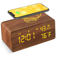 Wecker Bluetooth-Lautsprecher, kabelloses Laden, digitales Signal
