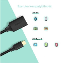 Ugreen US154 Adapter OTG USB-C 3.0, schwarz