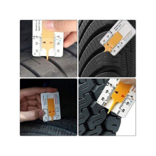 Medidor de profundidade de sulcos de pneu de bolso Verk Group 10098, 1 peça.