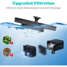 Solar-Vogelbad-Springbrunnenpumpe (16 cm, normal)