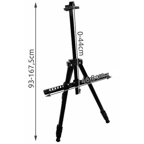 Schildersezel - verstelbaar, aluminium 170cm