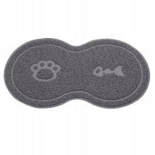 Tapete antiderrapante para tigelas de animais de estimação, 44 x 25 cm