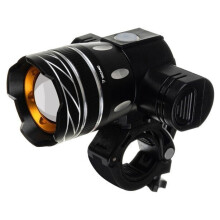 Voor- en achterlicht voor fiets VT700, zwart