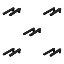 1/3/5 Kryt kľučky dverí Silikónový návlek Anti Black 5PCS