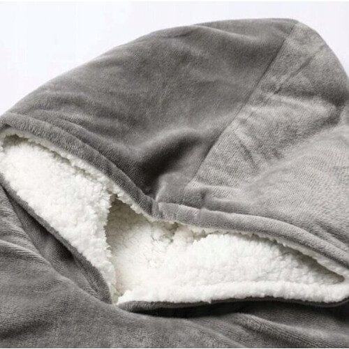 Plaid-Pullover für Damen 2in1, grau, Universal
