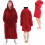 Plaid-Pullover für Damen 2in1, rot, Universal 2