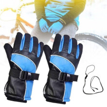 Mordely Elektrische USB-beheizte Handschuhe, Handwärmer, wiederaufladbar, Blau