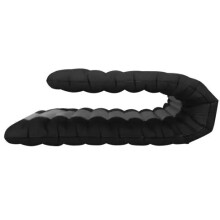 Inflatable travel mattress, 190 x 60 x 12 cm, black/grey