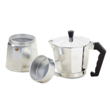 Kaffeetasse, 9 Tassen, 450 ml, Aluminium.