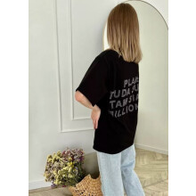 Camiseta feminina Lemon Style, preta