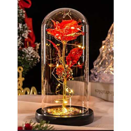 24K beleuchtete Galaxierose