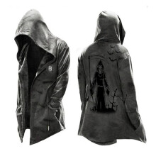 (MULTI-4XL) Assassin's-creed Jaqueta masculina com capuz e cordão para cosplay 4XL