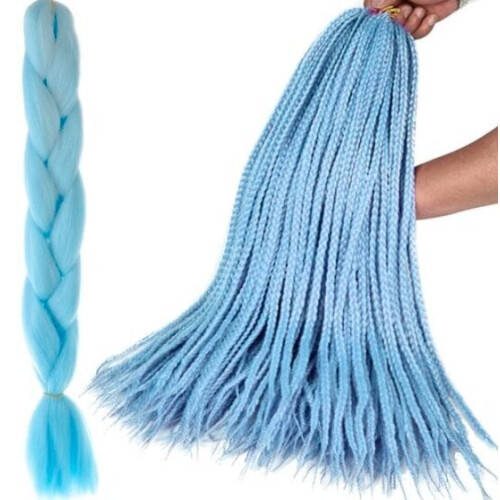 Synthetische haarvezel, blauw