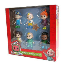 Action figure Cocomelon Family &amp; Friends, vari colori, 6 pezzi.