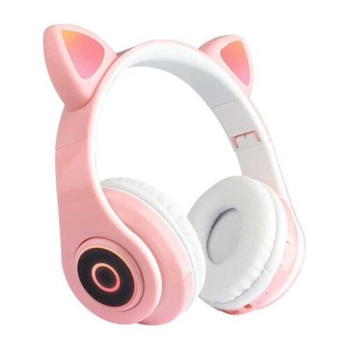 Fones de ouvido com orelhas de gato