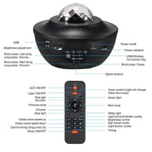 Proyector Proyector de estrellas con altavoz Bluetooth: tu propia lámpara Galaxy