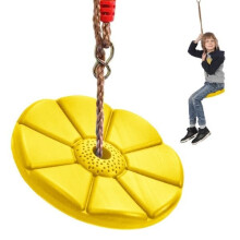 Balanço redondo para crianças, amarelo