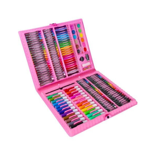 Malset für Kinder 208 Elemente rosa