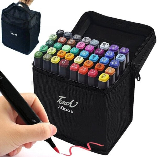 Marker-Set, 40-tlg. Tasche-Etui