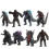 Figurines de collection Godzilla vs. Kong, 8 pièces. 1