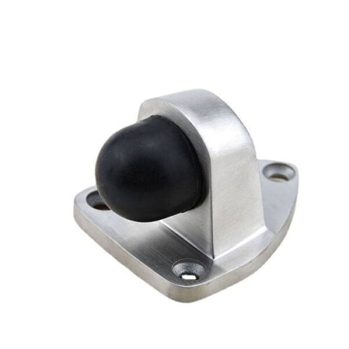 Zware vloergemonteerde deurstopper, 1 verpakking, 42 mm, satijnnikkel