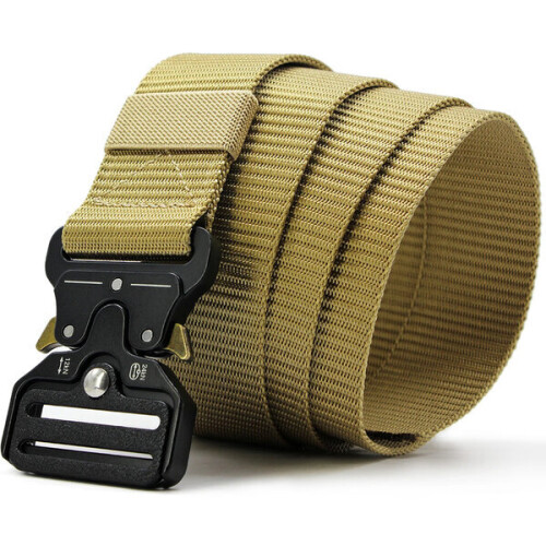 Cinturón táctico militar Omimar 120 cm, marrón