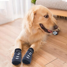 Wasserdichte Hundesocken Schlumpf, M, 4 Stk.