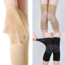 Elastische Knieschoner/Knieschützer/Kniebandage - 1 Paar Beige