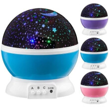 Proyector 360 LED Star Light - proyector de estrellas e iluminación nocturna para niños