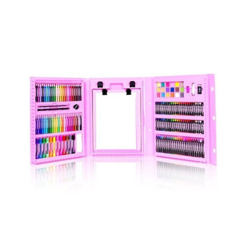 Schilderset in koffer Piccolo 208 st. Roze
