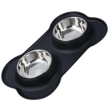 Tigela dupla para gatos, 2 x 350 ml