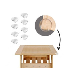 Protetores de canto OcioDual 8, batentes de borda para móveis, silicone transparente