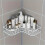 Hoekdoucheplank, badkameraccessoires organizer, Wit 2