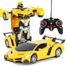 Diaľkové ovládanie RC robota s mierkou 1:18 žlté
