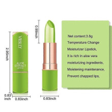 Batom de Aloe Vera, mudança de cor de temperatura mágica, bálsamo labial à prova d'água e de longa duração