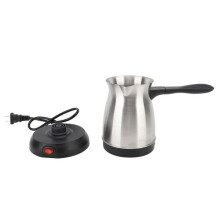 Woosien Elektrische Kaffeekanne, ergonomischer Griff, 600 ml, Edelstahl, türkische Kaffeemaschine für Zuhause