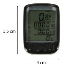 Fietssnelheidsmeter Rivex 25in1, zwart