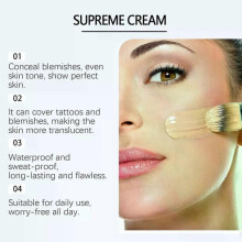 Supreme Creme All Over Complexion Perfector Base em creme corretivo de longa duração - à prova d'água,