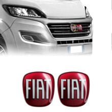Náhradná nálepka s logom Fiat 3D pre Ducato, vpredu aj vzadu
